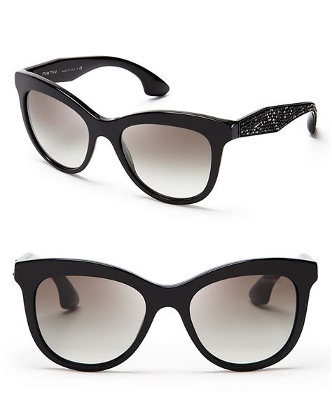 miu miu crystal cat eye sunglasses|Women's Eyewear & Sunglasses .